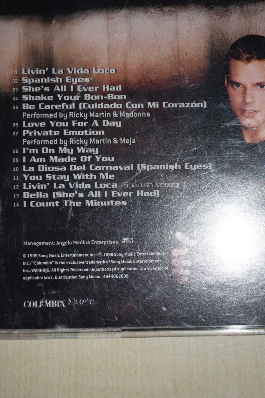 CD: RICKY MARTIN (216) – Usato da Reutigen venduto da DONDON55 2
