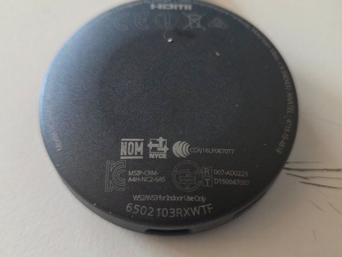 Google Lettore multimediale & Streamer: Google Chromecast NC2-6A5 mit Netzteil und Kabel – Usato da Flims Waldhaus venduto da Luzius1 2