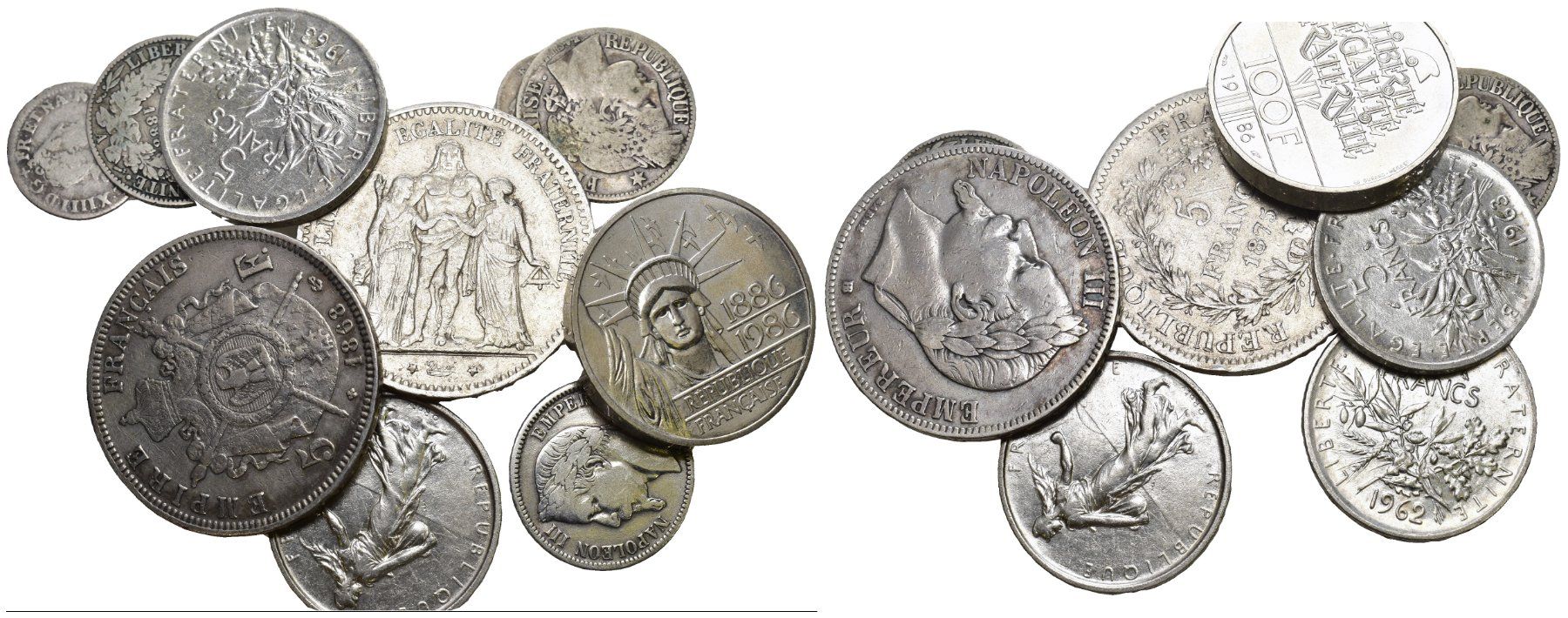 Tutti le monete: Frankreich Lot Silber – Usato da Bern venduto da numismatictops