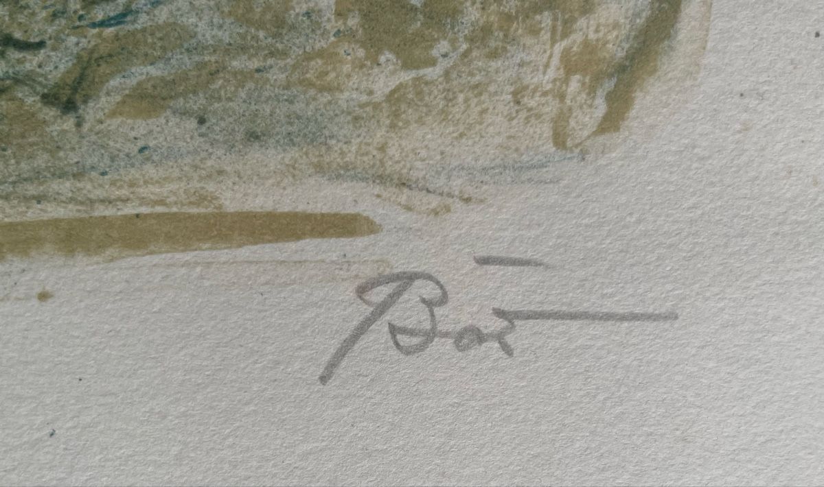 Grafiken & Lithographien: Willy Baer Lithographie Hermelin – Gebraucht aus Biel/Bienne von Galaq 3