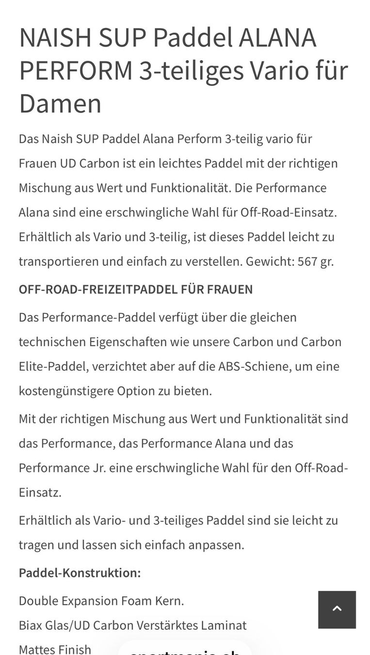 Naish Bateaux pneumatiques & canoës: Naish Paddle SUP – D'occasion à Pfäffikon zh par sambalina 5