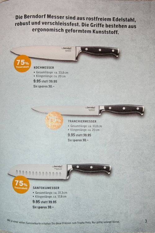 Coop Raccolte di bollini & punti: 4 volle Coopkarten berndorf Küchen Trophy – Nuovo (secondo la descrizione) da Buchen venduto da Jonny58 1