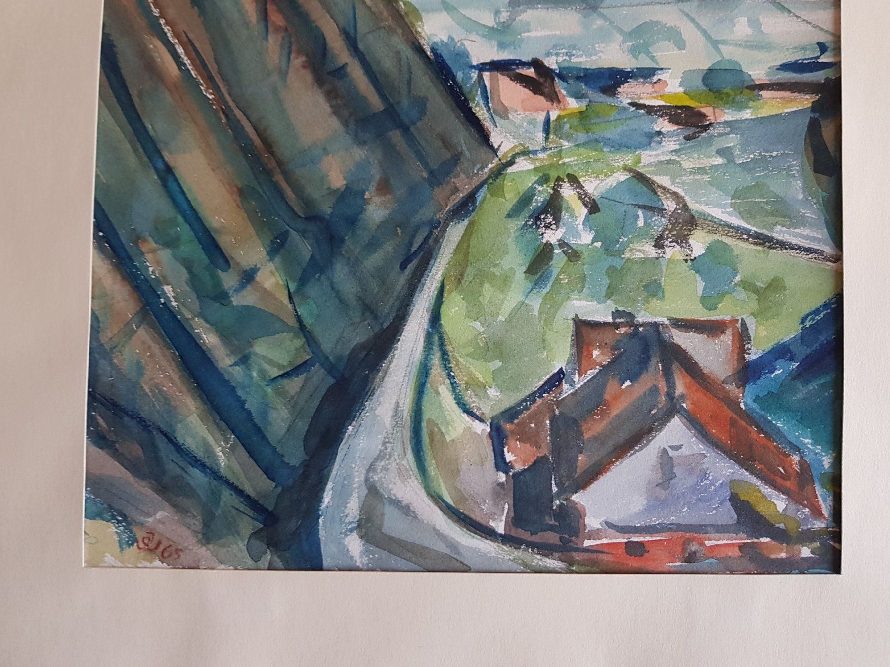 Dipinti: Bild Gemälde Aquarell signiert JW 65 – Usato da Walterswil BE venduto da Lonitti 5