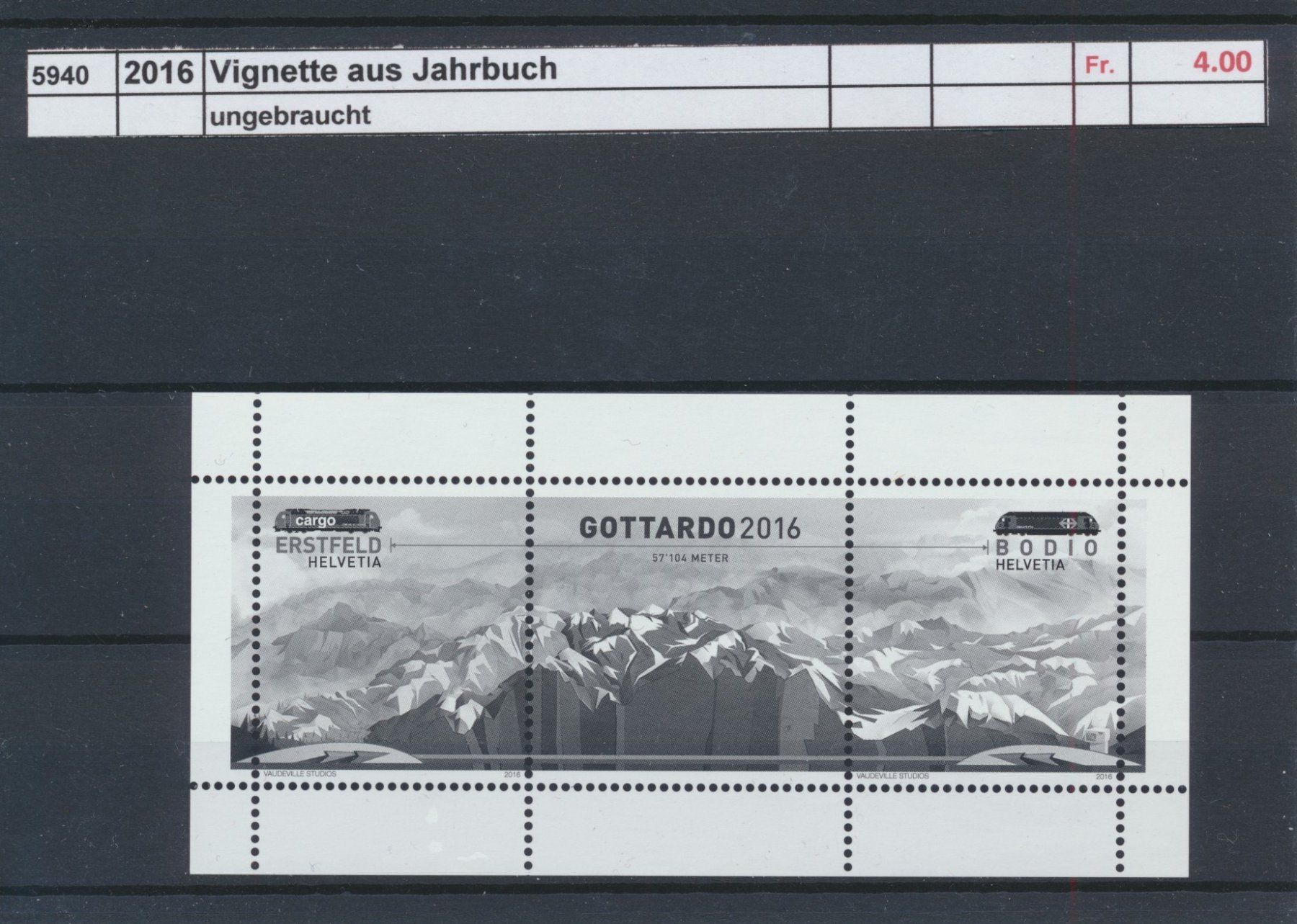 Autobahnvignetten: 2016 "Vignette aus Jahrbuch", ungebraucht – Neu (gemäss Beschreibung) aus Winterthur von Zupogeru