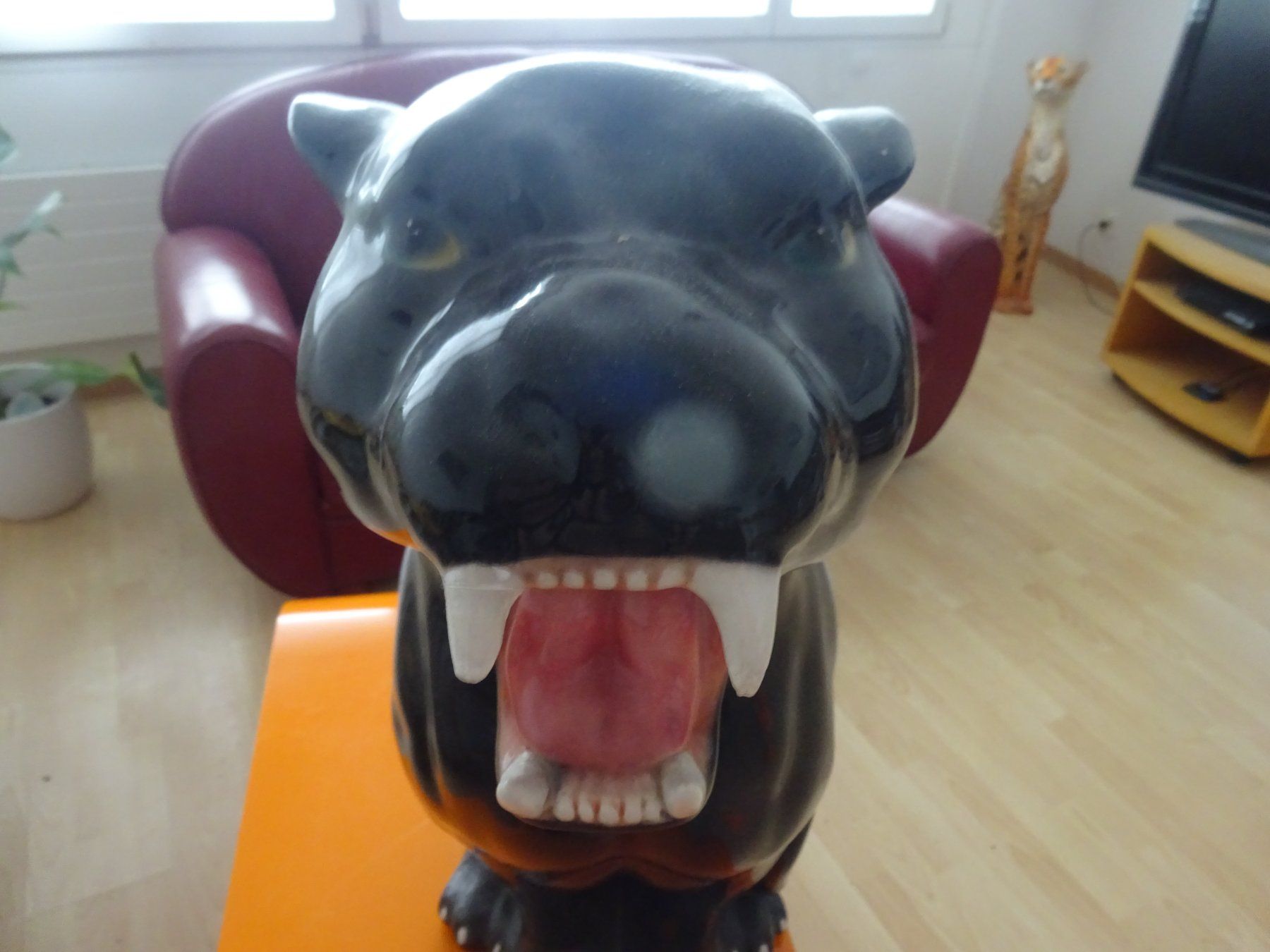 Statuette: SCHWARZER PANTHER ** 78cm – Usato da Luzern venduto da xrayspex99 1