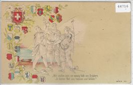 Rütlischwur - Präge-Litho