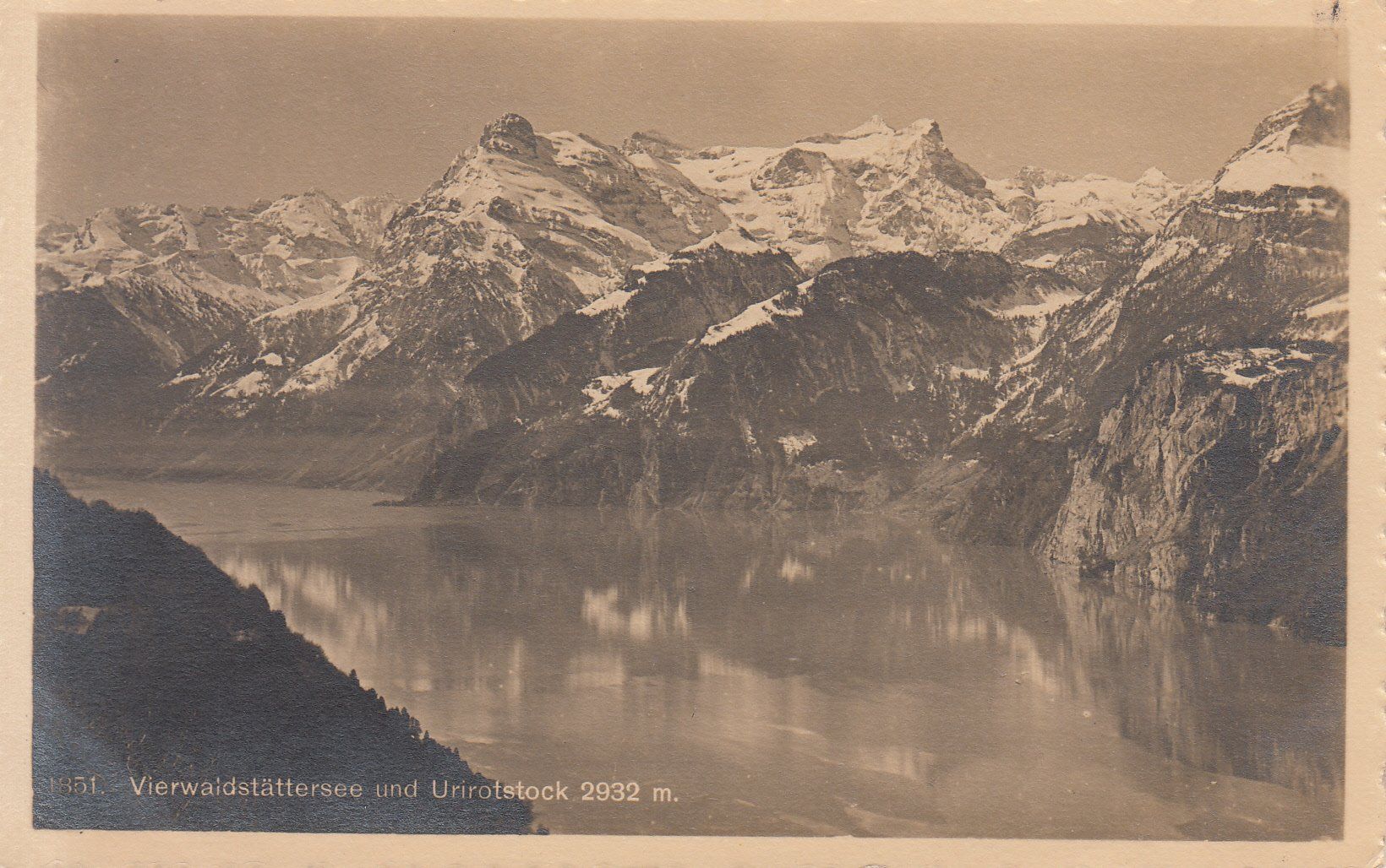 Ansichtskarten: Vierwaldstättersee Urirotstock ca. 1920 – Gebraucht aus Bürglen TG von StampGraf
