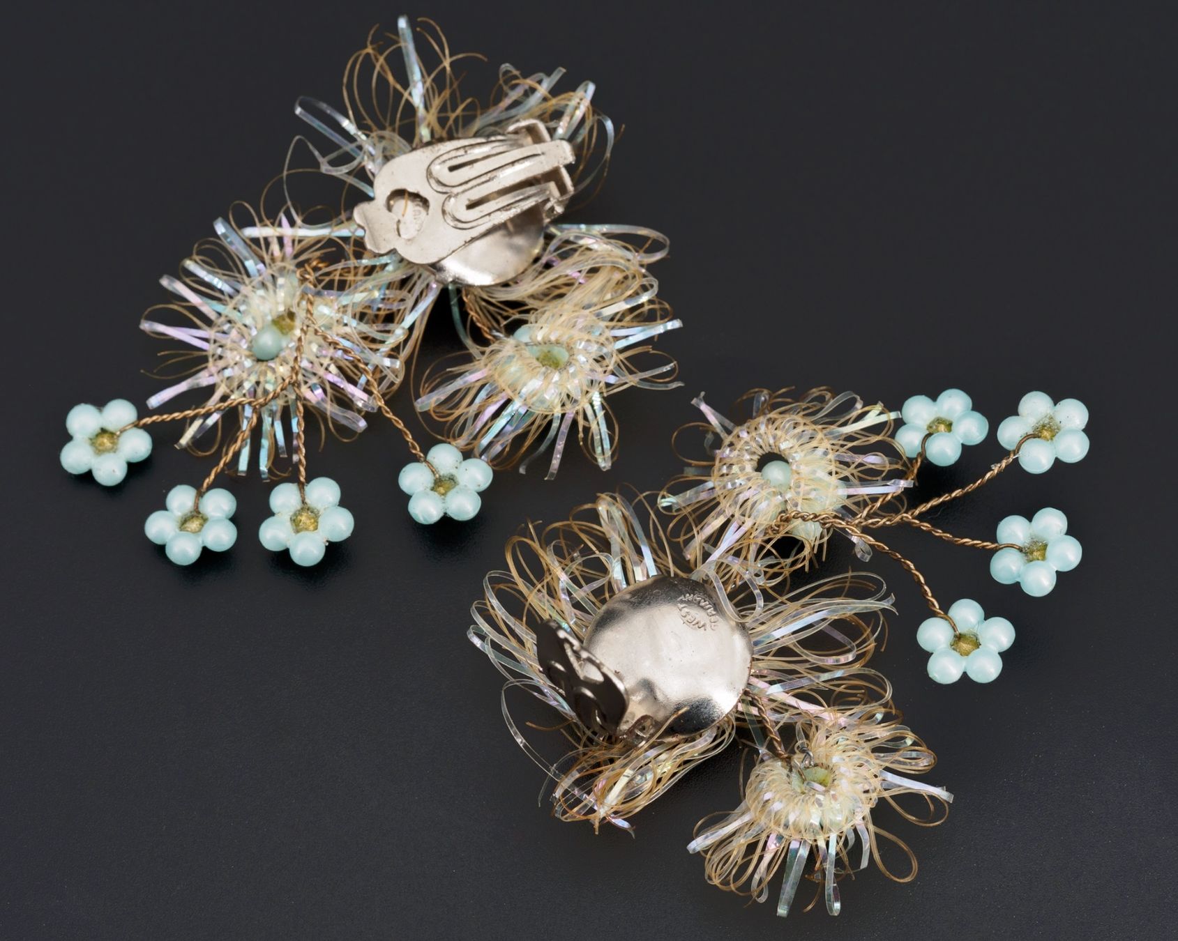 Orecchini pendenti & Orecchini a lobo: Vintage Ohrclips in Blumenform – Usato da Zürich venduto da nostalgic_treasures 5