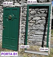 Porta BLINDATA con battiporta in ottone (B1)