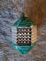 Sehr alter Weihnachtsschmuck Glas grün-silber