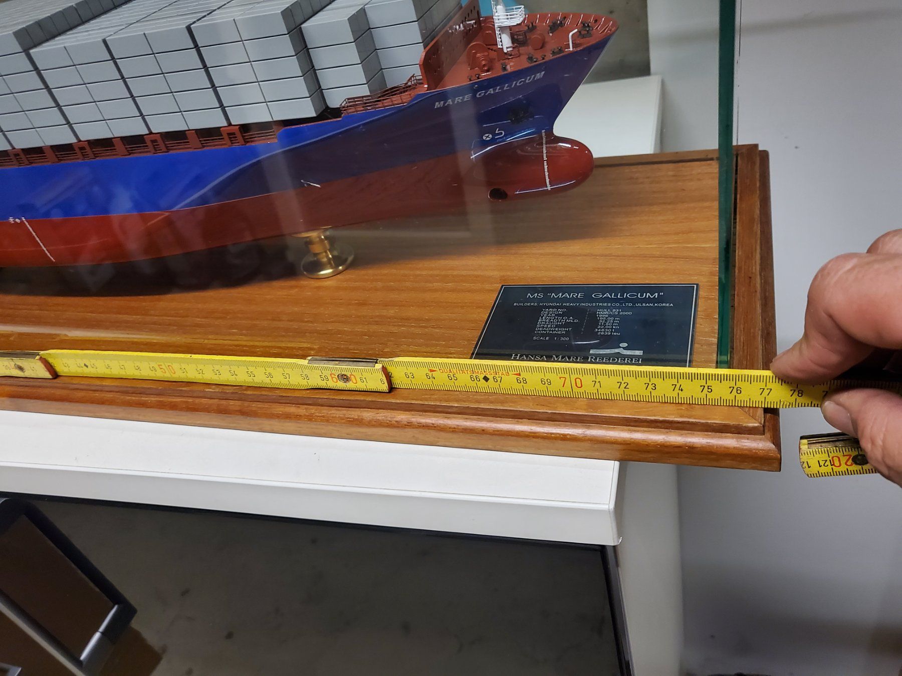 Kit di modellismo & Modellini statici: Modellschiff MS Mare Gallicum Container von Wiessner – Usato da Balsthal venduto da redcarpet 2
