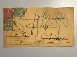 Schweiz 1876, Sitzende Helvetia, gest. Solothurn 14.1.76