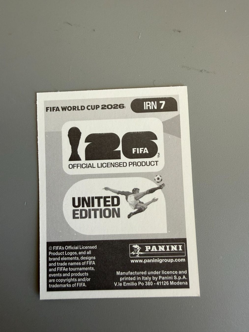 Panini Sammelbilder & Trading cards: Panini Ramin Rezaeian IRN7 – Gebraucht aus Liebefeld von Ronaldo-1996 1