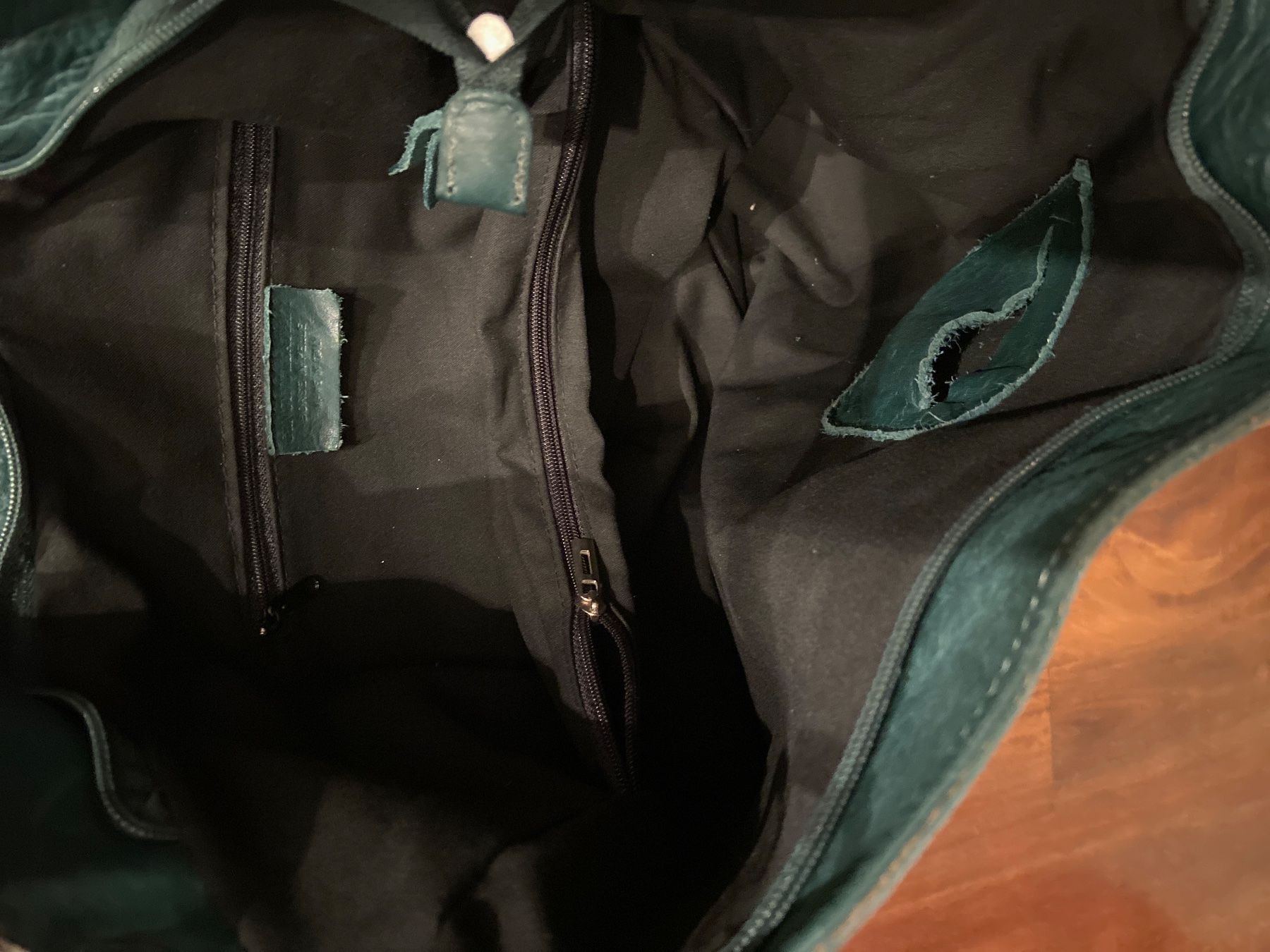 Taschen für Damen: Echtleder Tasche in Dunkelgrün – Gebraucht aus Klingnau von jazz065 6