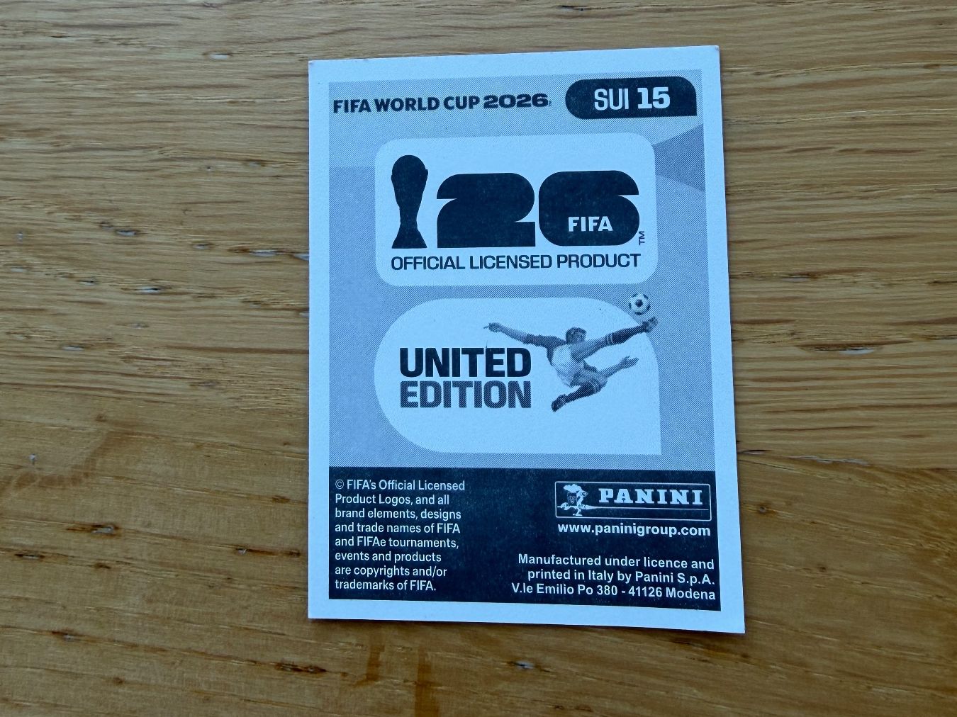 Panini Carte collezionabili: Panini SUI 15 – Nuovo (secondo la descrizione) da Zürich venduto da bel5 1