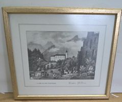 Kloster Pfäfers Bild Nachdruck 32x26 cm Charles Weibel