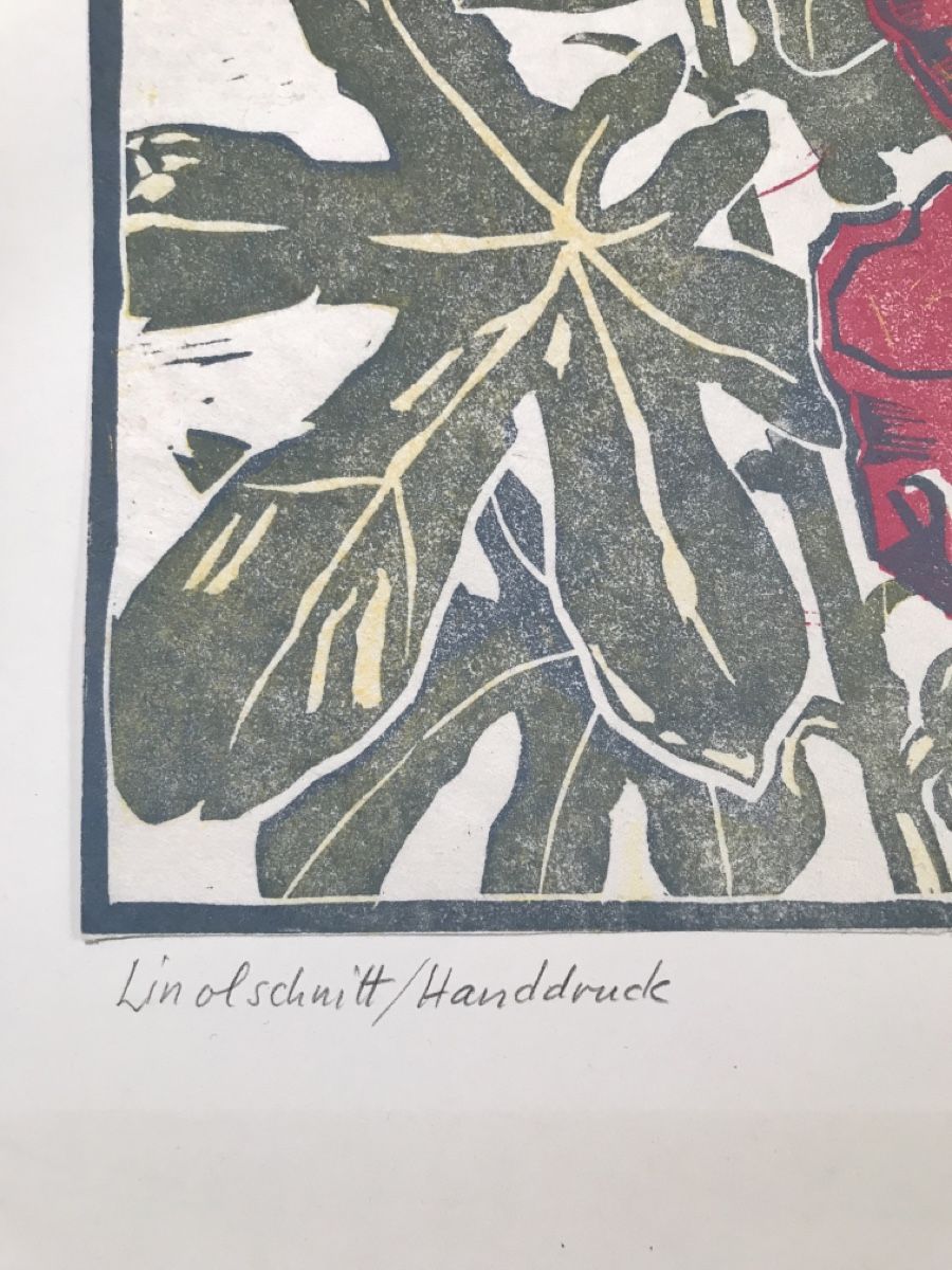 Gemälde: JUON ANDREAS 1895-1991 Linolschnitt – Gebraucht aus Wolfhalden von SecondAntique 3
