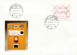 ATM 9 FDC 02.11.1993 mit Abbildung Automat