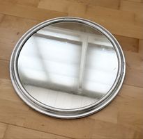 Antikes Spiegeltablett, silberfinish, Vintage