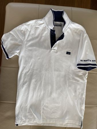 Poloshirt weiss Gr. S 100% Baumwolle