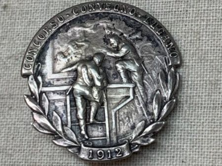 Medaglie: Ticino - Chiasso - 1912 (pompieri). – Usato da Sorengo venduto da 74in 4