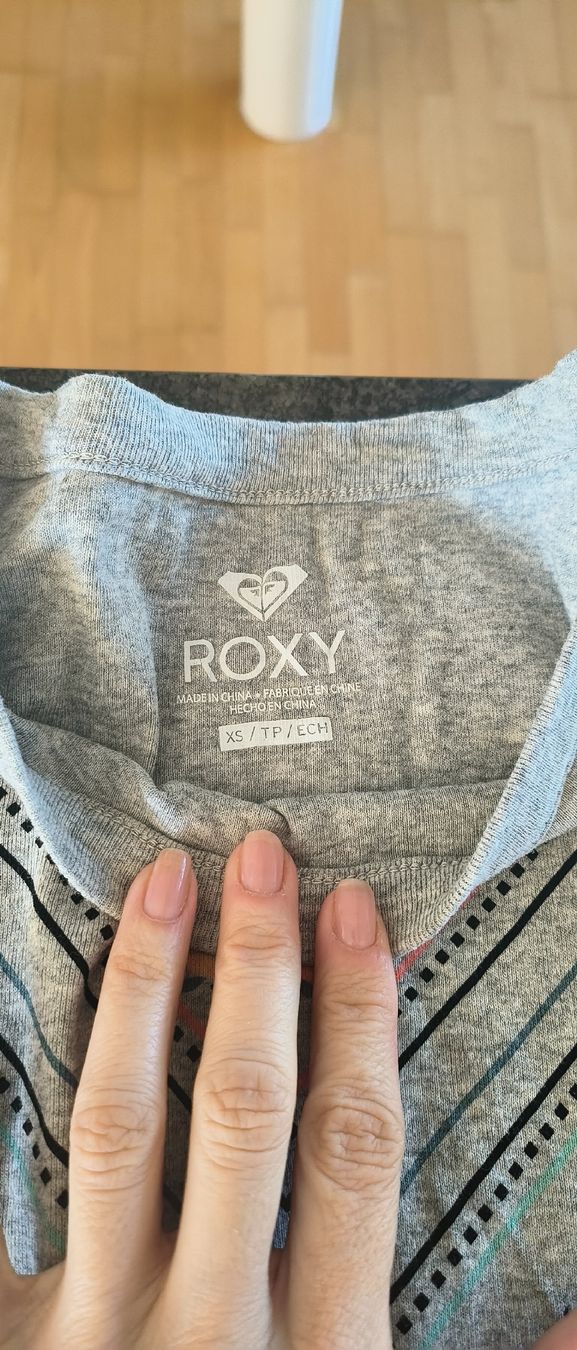 Roxy Top: Sommertop von Roxy, Grau mit Muster, Grösse XS – Usato da Andelfingen venduto da nicoletta11 1