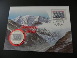 Äquat. Guinea 1000 Francos 1996 - Piz Palü - Münzbrief