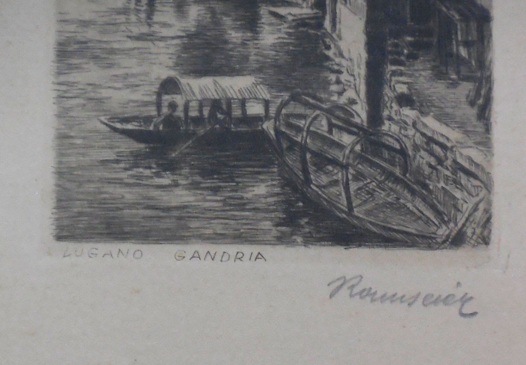 Gemälde: Original Radierung von Ramseier – Gebraucht aus Trasadingen von Traadinger 1