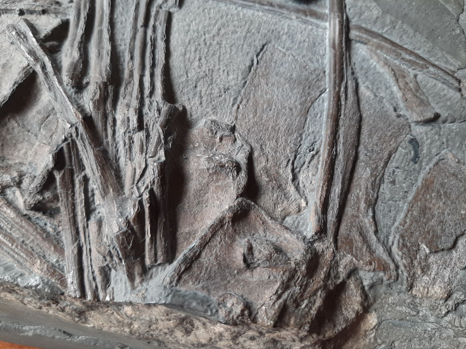 Fossili: Ichthyosaurier Wirbelsäulenstück und Rippen – Usato da Rickenbach BL venduto da Oktober68 2