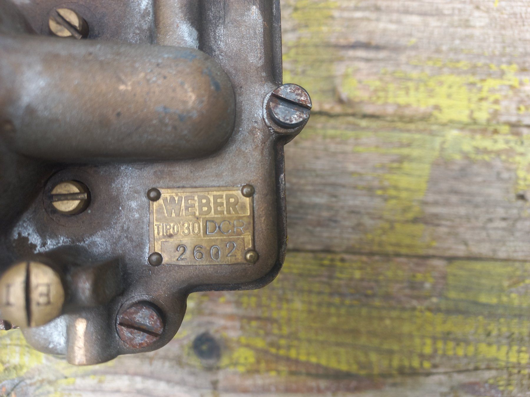 Tutti pezzi di ricambio auto: Oldtimer Messing / Bronze Doppel- Vergaser WEBER Tipo 30 DCR – Usato da Dulliken venduto da Dullikenlerchclassic 6