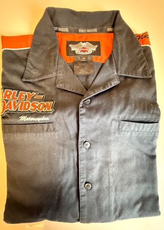 Harley-Bluse, Damen, kurzarm, Grösse M