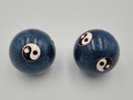 Balles de relaxation chinoises, Yoga, bleues, parfait!
