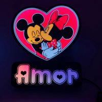 Mickey and Minnie Themed Light for Valentine's Day 🐭❤️🐭