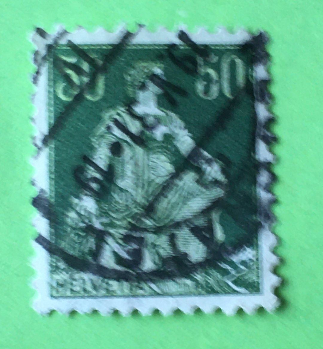 Tutti i francobolli: Helvetia mit Schwert  mit Stempel    – Usato da Aarau venduto da Billa007