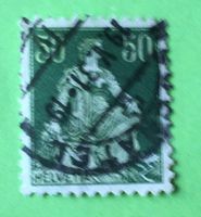 Helvetia mit Schwert  mit Stempel   