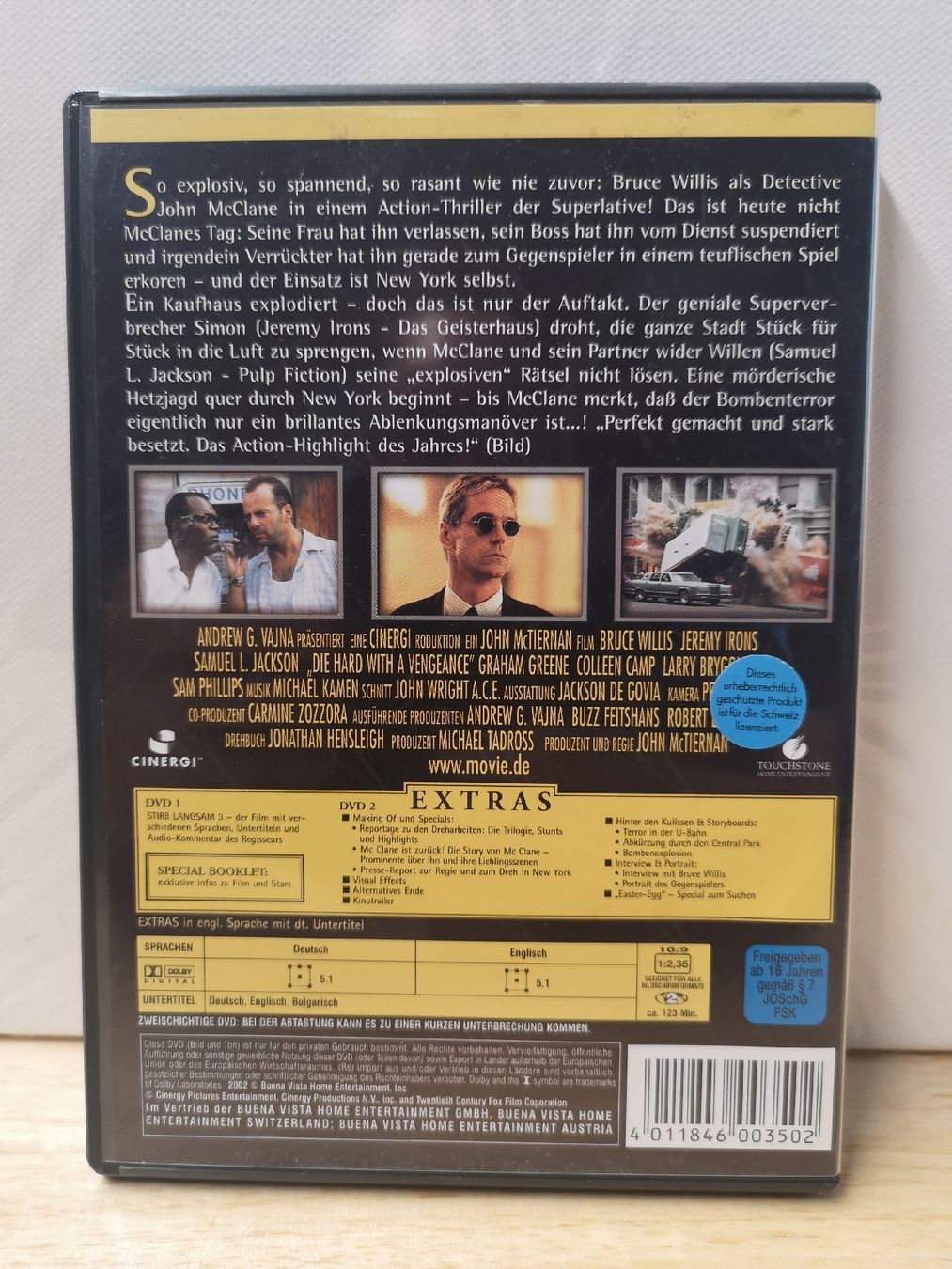 Alle DVDs: Bruce Willis - Stirb Langsam 3 - Jetzt Erst Recht – Gebraucht aus Embrach von Dudarude01 1