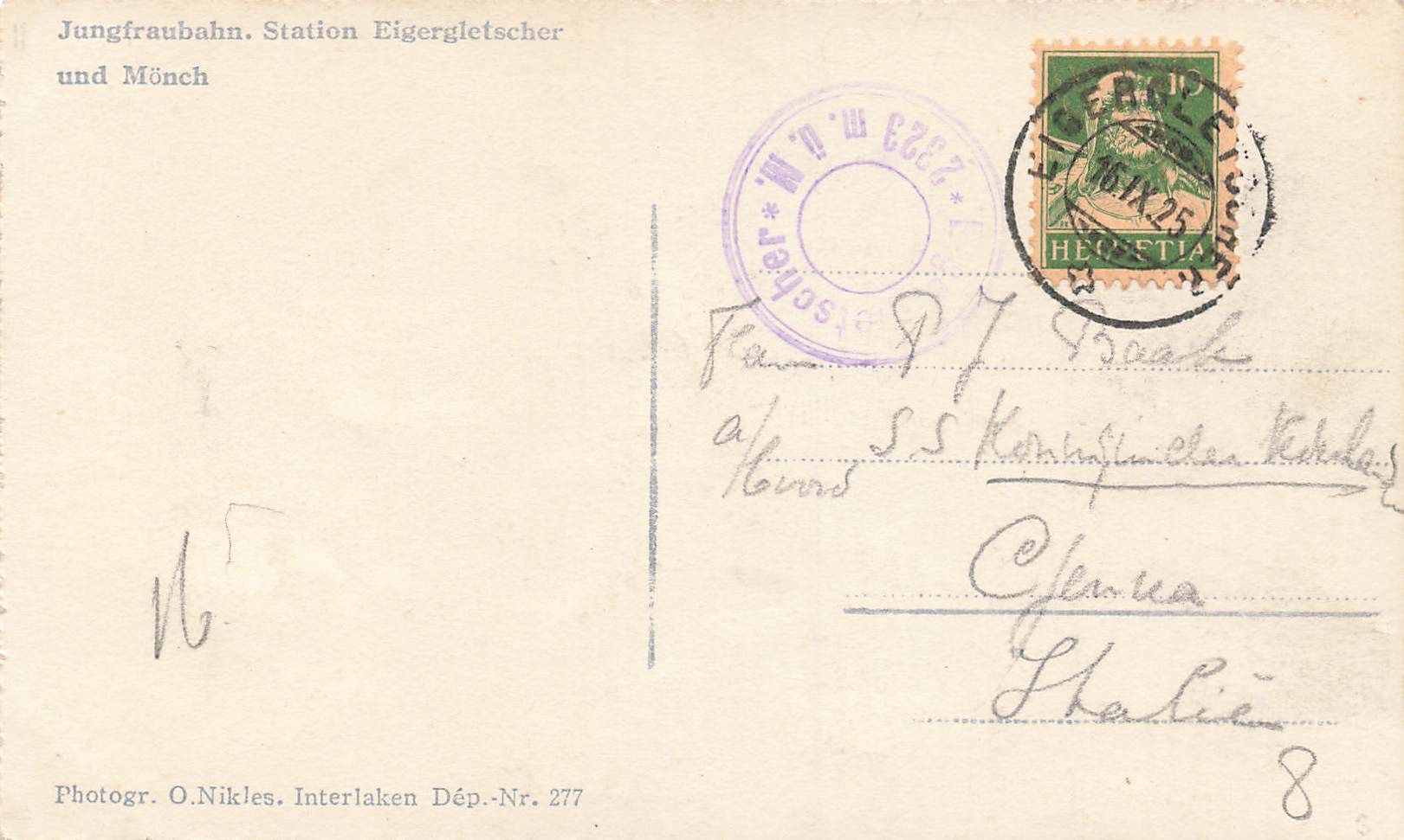 Cartes postales: Grindelwald BE Jungfraubahn Station Eigergletscher mit Eiger – D'occasion à Biasca par Blenio71 1