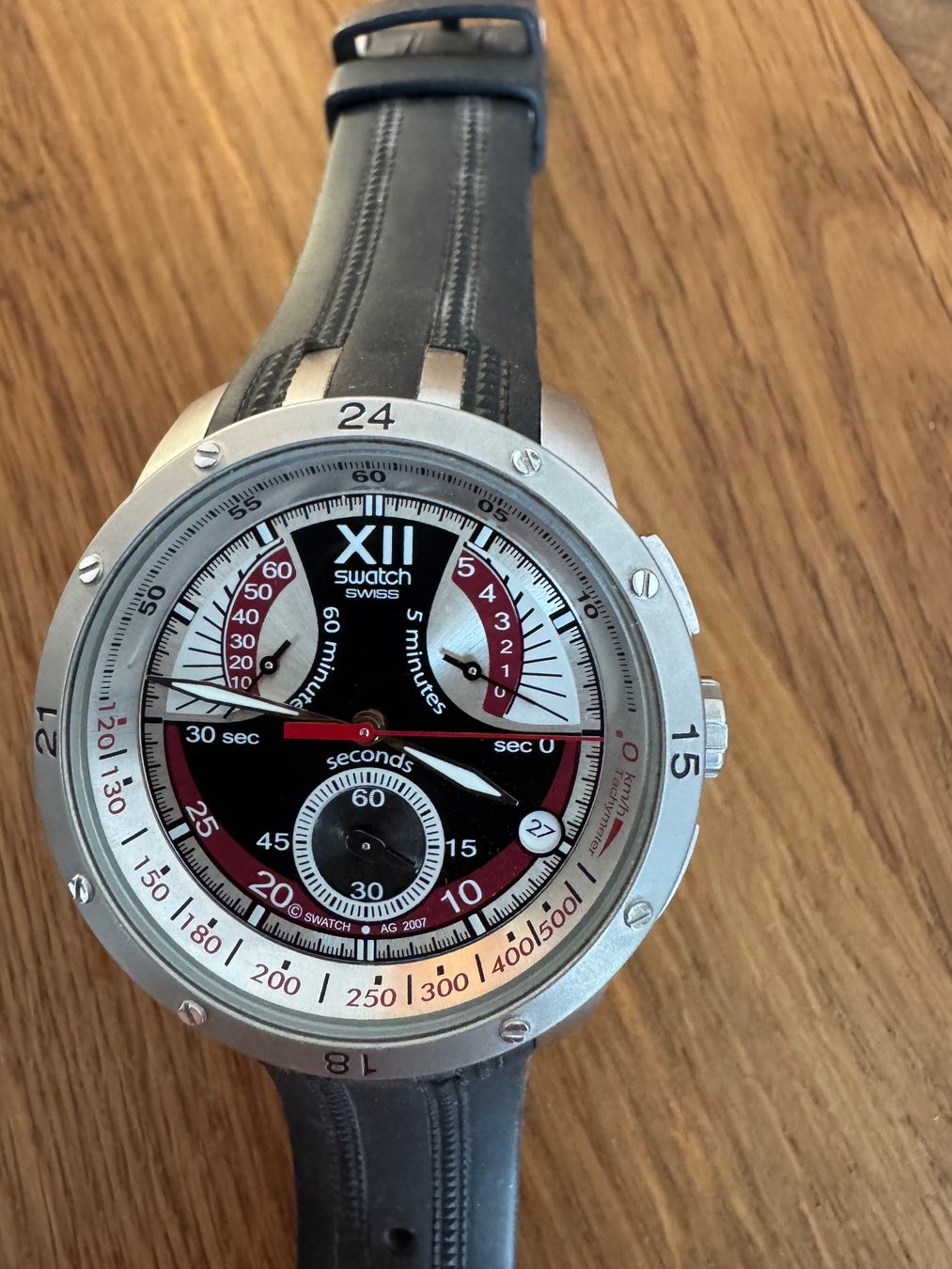 Swatch Orologi: SWATCH CHRONO - EVENING BLACK – Usato da Frauenfeld venduto da lona05 1