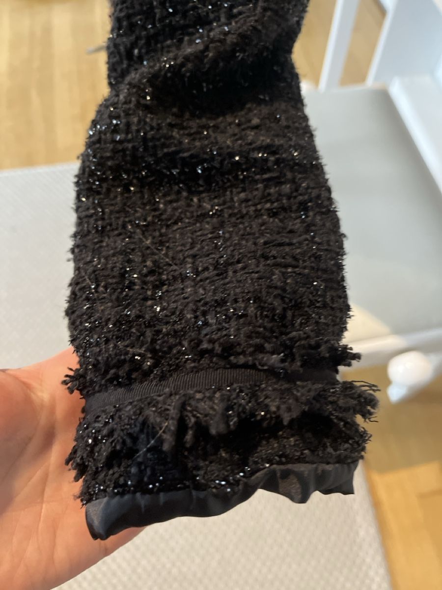 Giacche: Bouclé Jacke, schwarz/glitzer, S – Usato da Solothurn venduto da Bobesch08 4