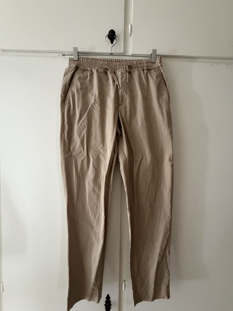 Sandro Pantaloni: Pantaloni Sandro Beige Taglia 38 Usati con macchie – Difettoso da Lugano venduto da can_xdd8 9