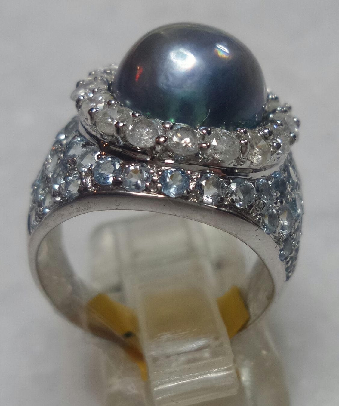 Anelli: Blauperle Ring Diamanten Aquamarine – Nuovo (secondo la descrizione) da Zürich venduto da Benedikt21 9