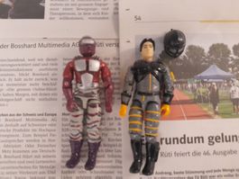 Actionfiguren Konvolut 2 Stk. rot/grau guter Zustand