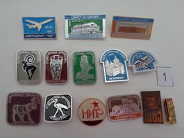 14 Abzeichen Russland - Metall