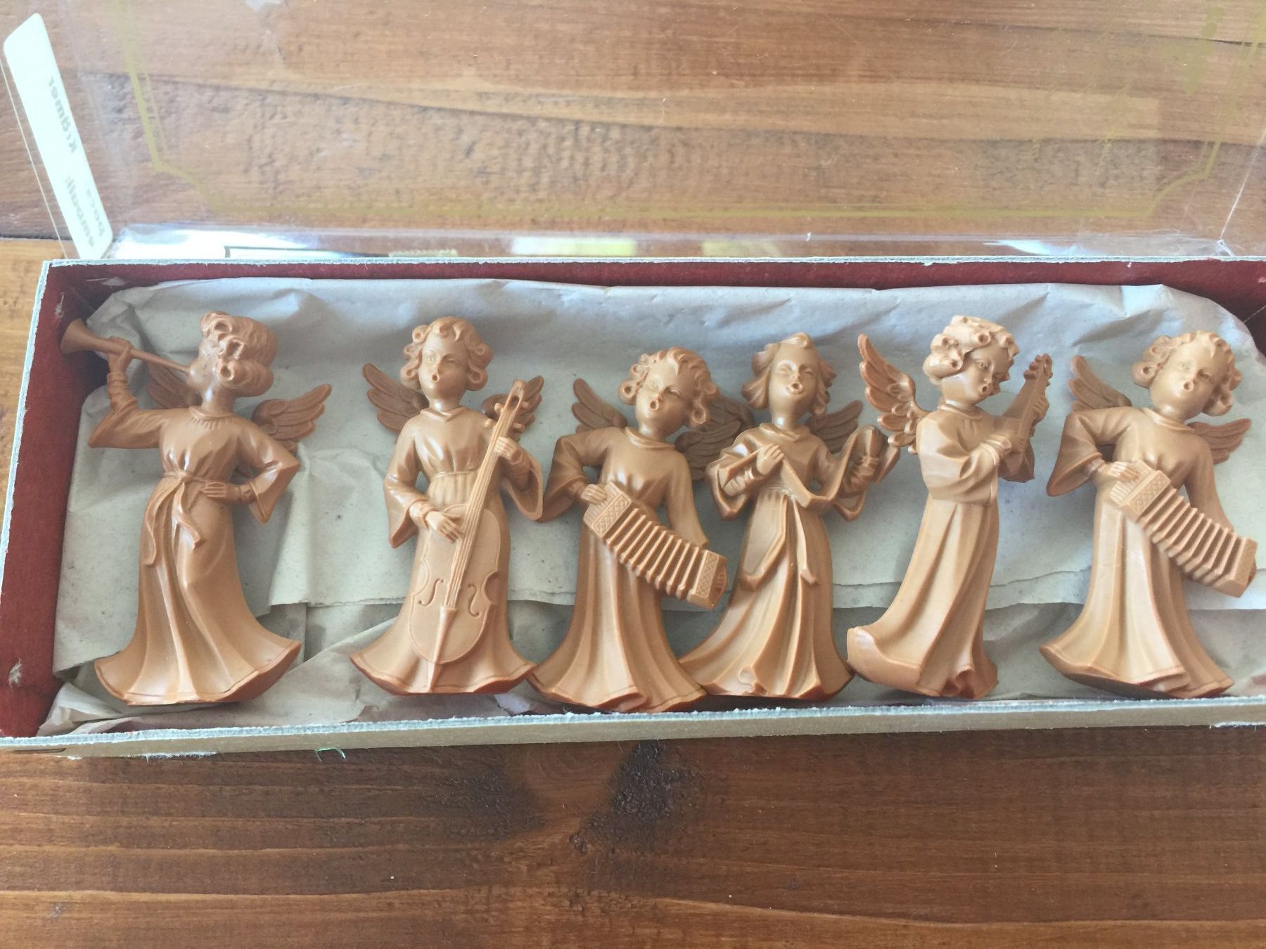 Statuette: 6 Vintage Engel – Usato da Kirchdorf venduto da Vintagewunder 2