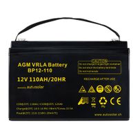 110Ah AGM-Batterie - wartungsfreie 12V Batterie - Deep Cycle