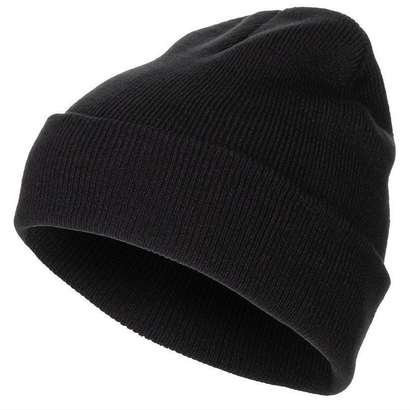 Copricapi, berretti & cappellini: Rollmütze, schwarz, fein gestrickt – Nuovo e nell'imballaggio originale da Neerach venduto da Northernbreeze
