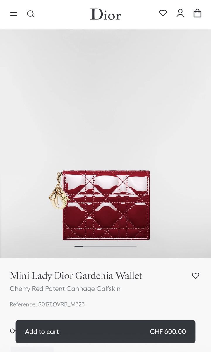 Dior Portamonete: Dior Gardenia Wallet – Usato da Crans VD venduto da jas_9g82