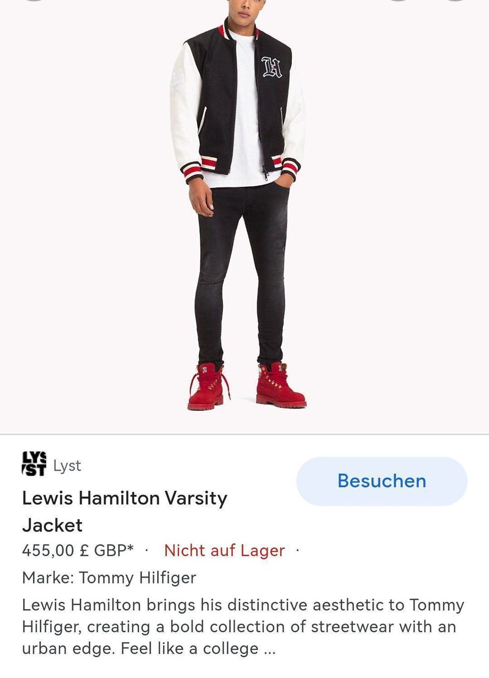 Tommy Hilfiger Giacche: Lewis Hamilton Varsity Collage Jacket / Tommy Hilfiger – Usato da Balgach venduto da DasParfum 4