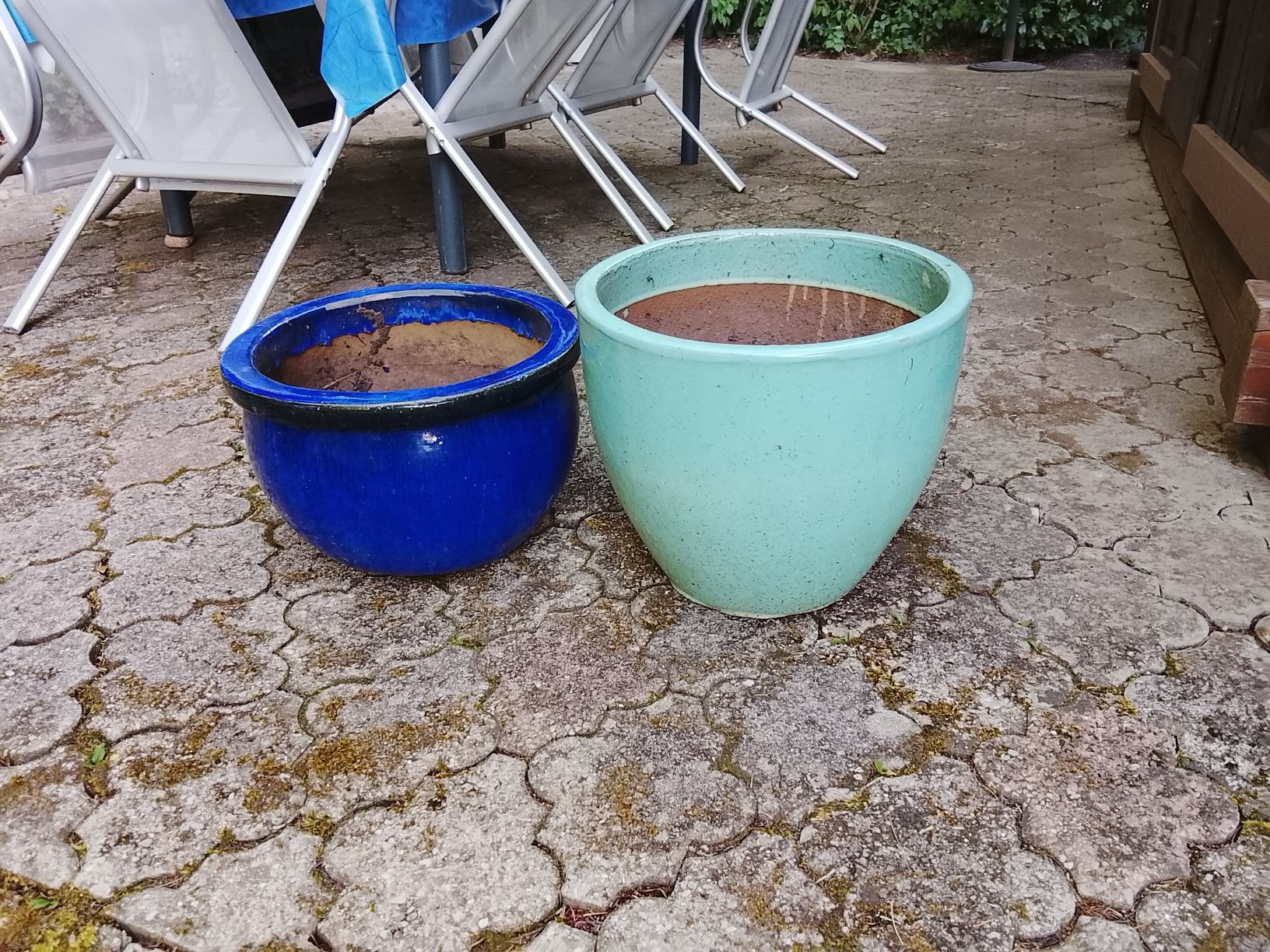 Vasi per fiori: Blumentopf blau und mintgrün Keramik gebraucht – Usato da Kloten venduto da sus_2jb9