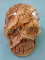 Stein Landschaftsjaspis Schädel Totenkopf